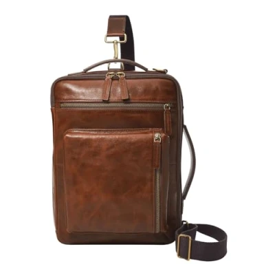 Afbeelding van FOSSIL Business tas Schoudertas met laptopvak Buckner Bag Cognac Bruine