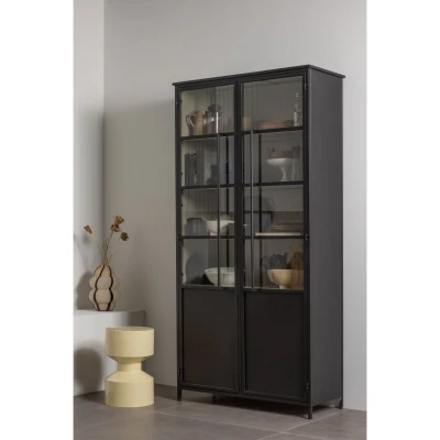 Afbeelding van WOOOD Hidde Bijzettafel Metaal Geel 47x30x30