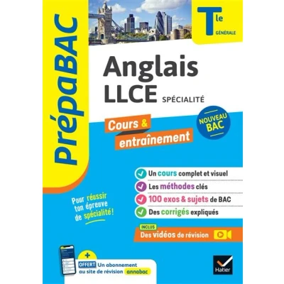 Image de Prépabac Anglais LLCE Tle générale (spécialité) Bac 2025