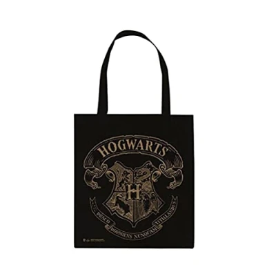 Afbeelding van Gb Eye Shopper Harry Potter Hogwartrs 35 X 40 Cm Katoen Zwart