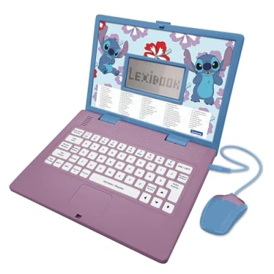 Afbeelding van Lilo &amp; Stitch Laptop met kleurenscherm en 124 activiteiten NL/FR 3380743105574