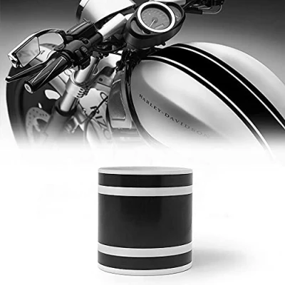 Afbeelding van Drievoudige racestrips voor motorfietsen, zwart, 80 mm x 2 mt