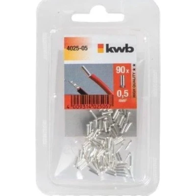 Afbeelding van kwb 402505 Adereindhulzen 0.5 mm² 90 stuk(s)