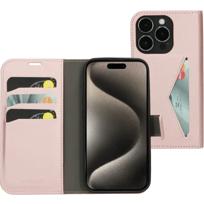 Afbeelding van Mobiparts Classic Wallet Case Apple iPhone 15 Pro Pink