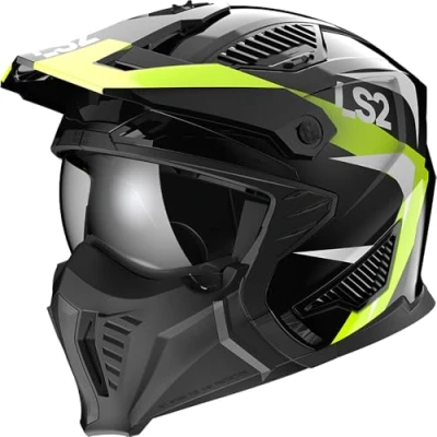 Afbeelding van LS2 Helm Drifter Triality OF606 geel maat M