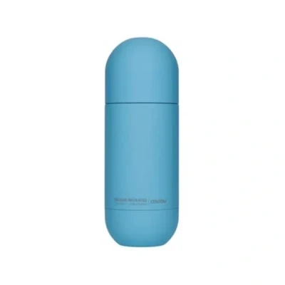 Afbeelding van Asobu Orb Water Bottle Blauw Reisfles Roestvrij Staal Inhoud 420 ml Levenslange Garantie