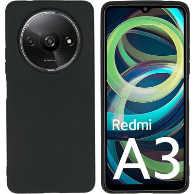 Afbeelding van iMoshion Hoesje Geschikt voor Xiaomi Redmi A3 Siliconen Color Backcover Zwart