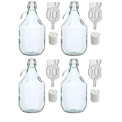 Afbeelding van MultiDepot BDG5D 16 delige fermentatiedrukset met doppen, fermentatiebuizen en beugelsluiting, 5 liter
