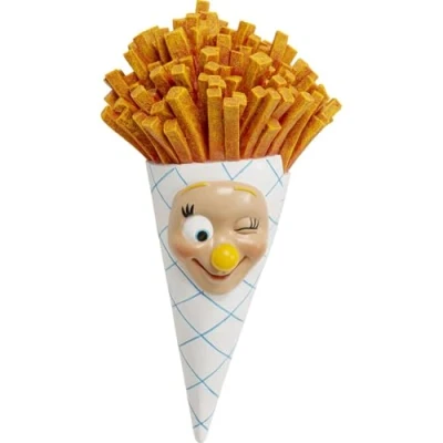 Afbeelding van Wanddecoratie frietjes kegel 46cm Kare Design