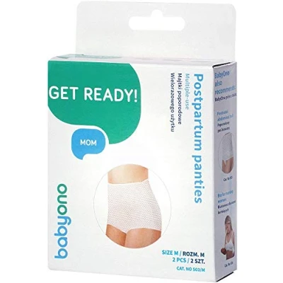 Afbeelding van Babyono Netbroekje Wit 2stuks Medium Maat M