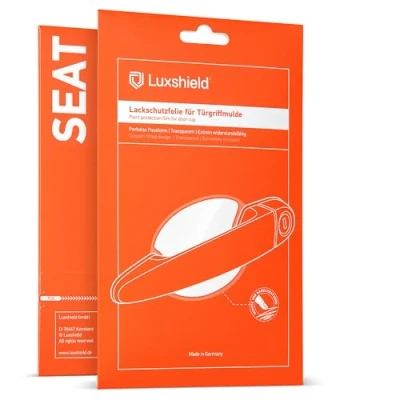 Afbeelding van Luxshield Beschermfolie voor autodeurgreep Seat Leon Sportstourer 4 (IV) KL I 2020 2024, krasbestendig, lakbescherming, transparant, glanzend, zelfklevend