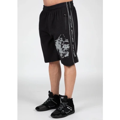 Afbeelding van Gorilla Wear OLD School Workout Shorts, Heren, Maat: S/M, Grey