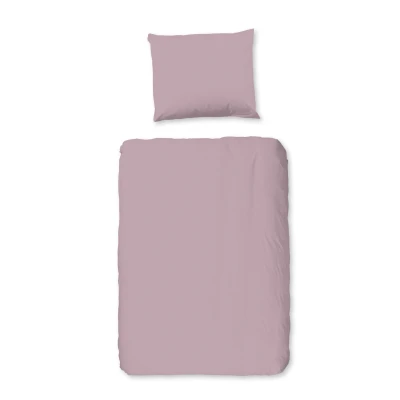 Afbeelding van Good Morning Ledikant babydekbedovertrek &quot;uni dessin&quot; Roze (100x135 cm) Katoen