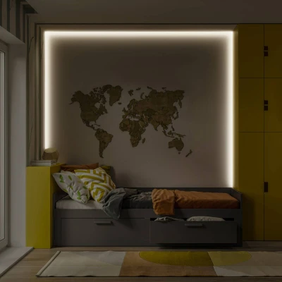 Afbeelding van LEDVANCE FLEX AUDIO 3M LED Streifen VR RC, weiß, 10W, 120lm, warmweißes Licht, integrierter Sound Receiver, RGB Farbsensor, Fernbedienung, lange Lebensdauer, einfache Montage, Schutzklasse IP20