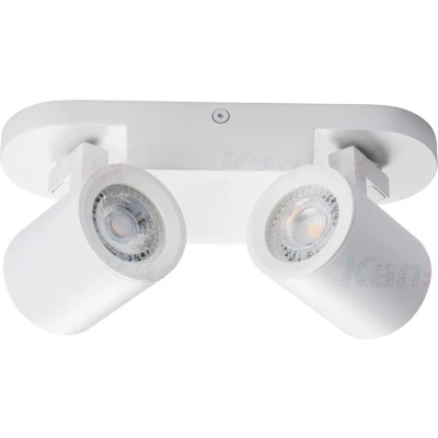 Afbeelding van Kanlux Laurin EL 2L wit plafondspot spotlamp GU10