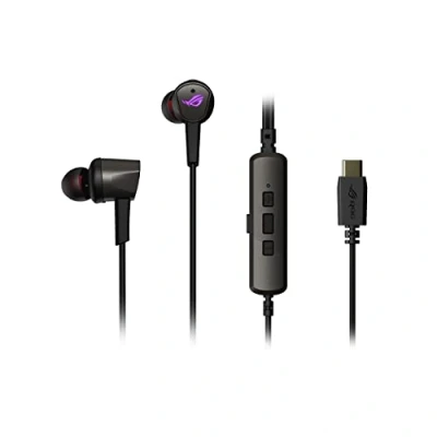 Image de ASUS ROG Cetra II Écouteurs avec micro intra auriculaire filaire Suppresseur de bruit actif USB C noir