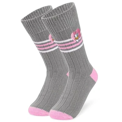 Afbeelding van Disney Antislipsokken voor dames, pantoffelsokken fantasie, Stitch, Minnie Iejoor, één maat, Grijs Daisy