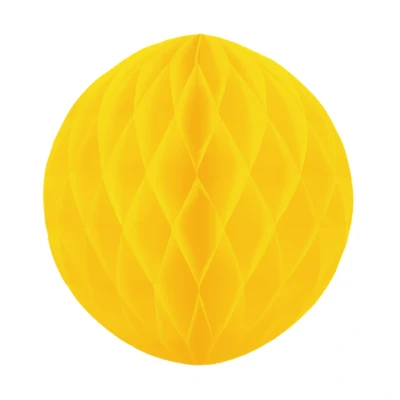 Image de Balle en nid d&#039;abeille jaune 30cm par unité