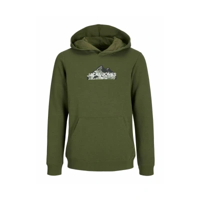Afbeelding van JACK&amp;JONES JUNIOR JCOMOUNTAIN LOGO SWEAT HOOD SN MNI Jongens Trui Maat 110