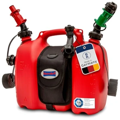 Afbeelding van hünersdorff GmbH 805062 Double Profi PE HD tank met ruiterzak en vulsystemen, rood, 6 + 3 l