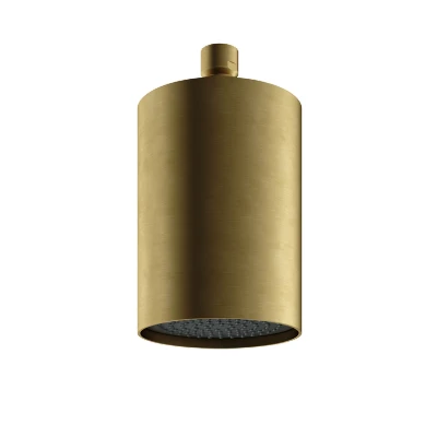 Afbeelding van HotBath Archie Beam velvet hoofddouche met plafondbevestiging Geborsteld Messing PVD AR472BBP