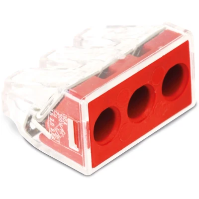 Afbeelding van WAGO steekklem/borne rapide 3 X 6MM² transparant (50 stuks)