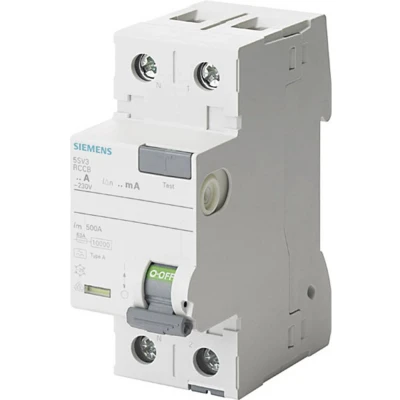 Afbeelding van Siemens 5SV3312 6KL Aardlekschakelaar A 2 polig 25 0.03 230 V