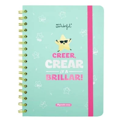 Afbeelding van Mr. Wonderful Wonder Weekplanner 2025 Geloven, creëren en schitteren! Inclusief 8 stickervellen een zelfklevend notitieblok in de vorm