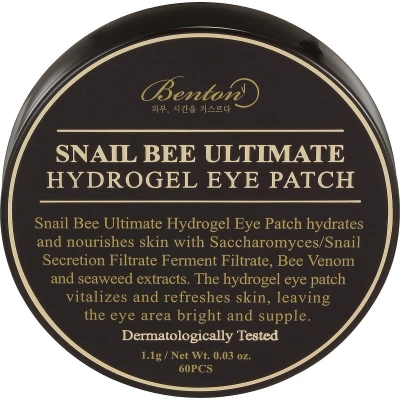 Afbeelding van Benton Snail BEE Ultimate Hydrogel EYE Patch 60 PCS Oogverzorging, Maat: 66 g,