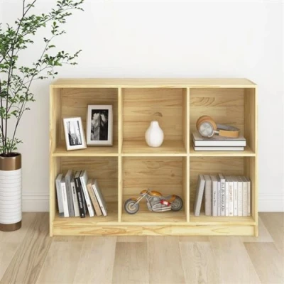 Afbeelding van Boekenkast 104x33x76 cm massief grenenhout