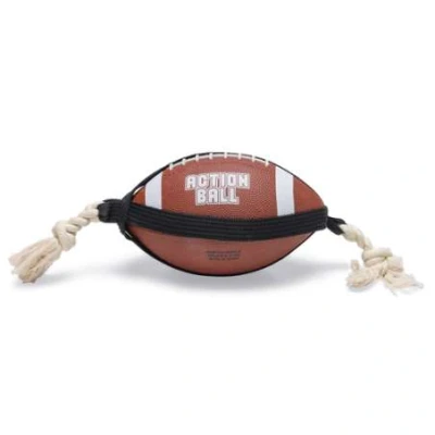 Afbeelding van Beeztees action rugbybal met touw