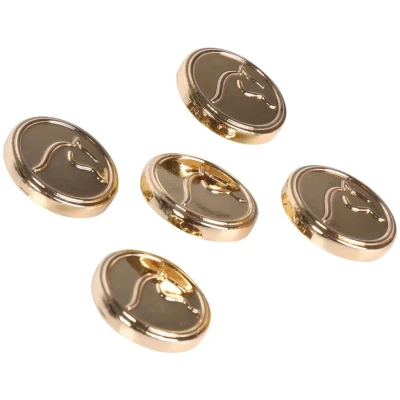 Afbeelding van Harrys Horse HH Metallic knopenset goud