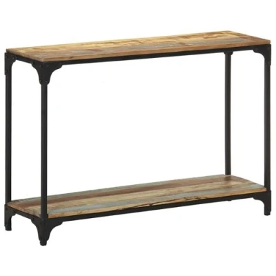 Afbeelding van Wandtafel 110x30x75 cm massief gerecycled hout