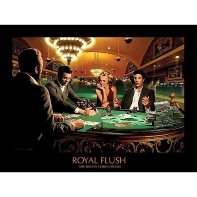 Afbeelding van Pyramid Poster Royal Flush Chris Consani 60 X 80 Cm Multicolor