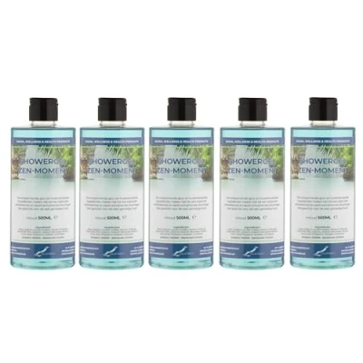 Afbeelding van Douchegel Zen Moment 500 ml met klepdop set van 5 stuks transparant Showergel