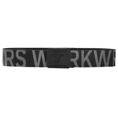 Afbeelding van Snickers 9004 Riem met logo Zwart/Staal Grijs