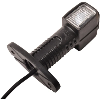 Afbeelding van Aspock Superpoint 4 kort links wit/rood/oranje LED 100 cm platte kabel rechte houder