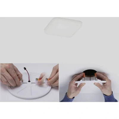 Afbeelding van Paulmann 92396 EB Panel Veluna VariFit LED inbouwlamp 4.50 W Satijn