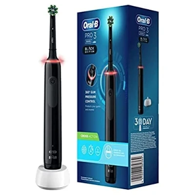 Afbeelding van Oral B Pro 3 3000 Zwart Elektrische Tandenborstel Ontworpen Door Braun Black Edition