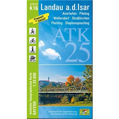 Afbeelding van Landau a.d.Isar (Amtliche Topographische Karte 1:25000)