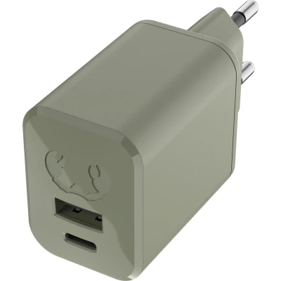 Afbeelding van Fresh &#039;n Rebel Mini Charger USB C + A PD // 45W Dried Green