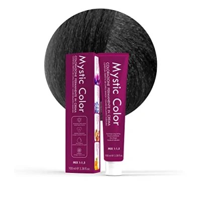 Afbeelding van Capello point Mystic Color Haarverf, permanente kleurcrème met arganolie en calendula, langdurige kleur, correctiekleur van as, 100 ml