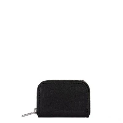 Afbeelding van Cowboysbag Purse Holt croco black Dames portemonnee