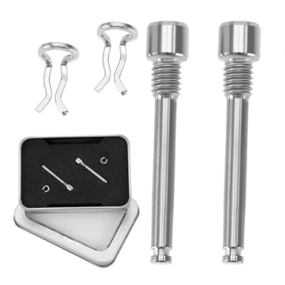 Afbeelding van Wanfoou 2 stuks fiets remklauw schroeven M4 schijfrem titanium legering pin voor mountainbike accessoires