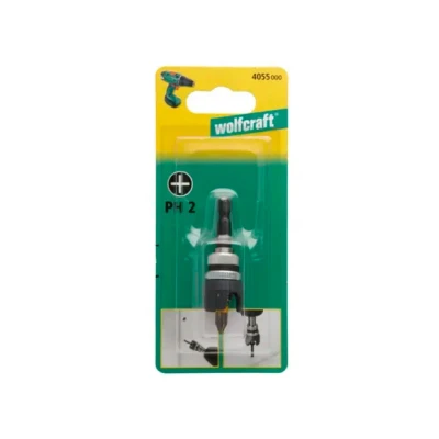 Afbeelding van Wolfcraft 4055000 PH2 Bit met dieptestop 6,3mm 1/4&#039;&#039;