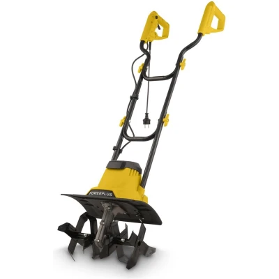 Afbeelding van Powerplus Elektrische Grondfrees POWEG70200 cultivator van 1200 W, 4 messen, werkdiepte 220mm en werkbreedte 360mm, tuingereedschap