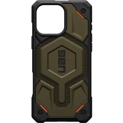 Afbeelding van Urban Armor Gear Monarch Pro Hoesje geschikt voor Apple iPhone 16 Max Compatibel met MagSafe Back Cover Kevlar Groen