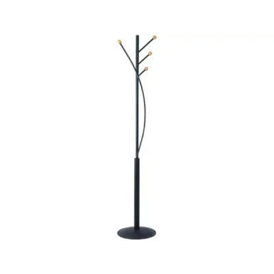 Afbeelding van MAUL kapstok Aura metaal, hoogte 180cm, 4 ophanghaken, zwart RAL9004