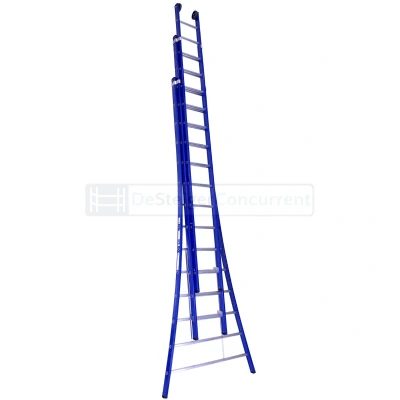 Afbeelding van DAS 3 delige opsteekladder Atlas Blue 3x14 sporten