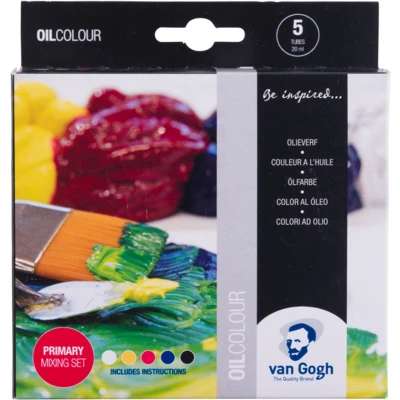 Afbeelding van van Gogh olieverf, primaire mengset 5 x 40 ml olieverf